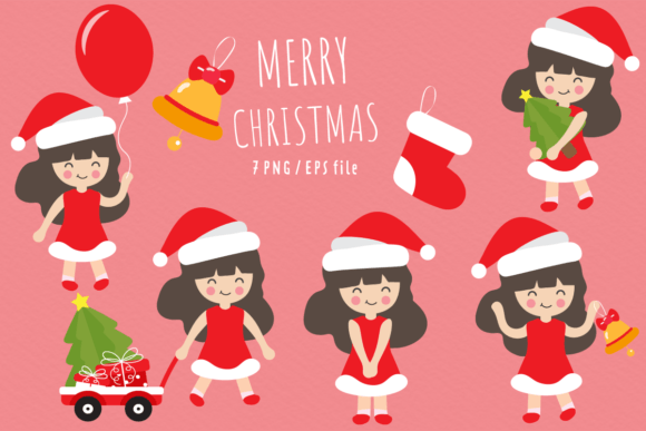 Christmas Cartoon Little Girl Embroidery Design Review
