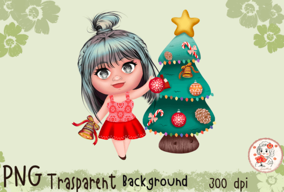 Christmas Girl 1 Illustration Review for Real Design Projects