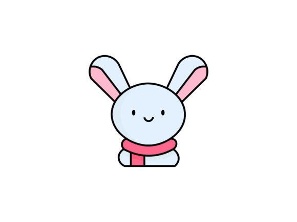 Christmas Rabbit Illustrations for Handmade Creations