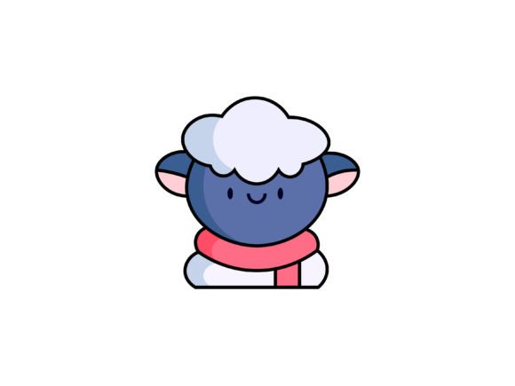 Christmas Sheep Illustrations for Branding and Marketing