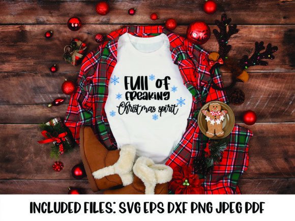 Full of Freaking Christmas Spirit SVG for Local Business Branding