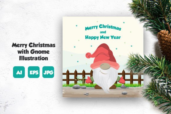 Merry Christmas Gnome Illustration Review