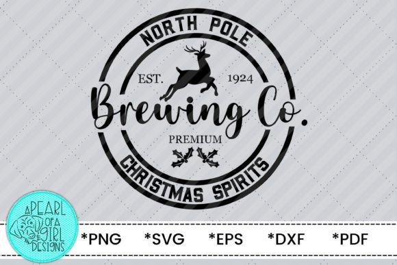 North Pole Brewing Co. Christmas SVG for Illustrations